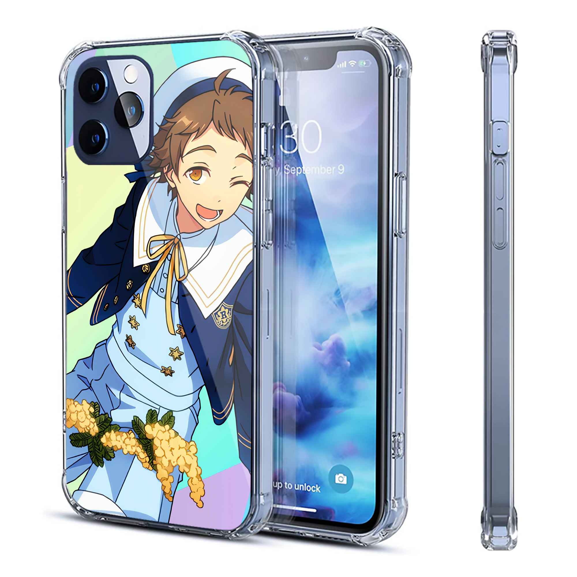 （画像用） あんさんぶるスターズ! Ensemble Stars 【iPhone 12シリーズ対応】透明スマホケース（クリアソフトケース）